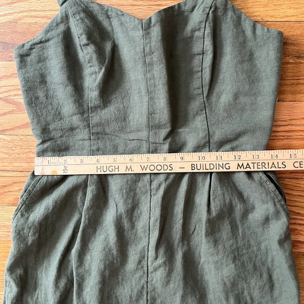 Old Navy Green Utility Jumpsuit with Adjustable Straps - Picture 3 of 8